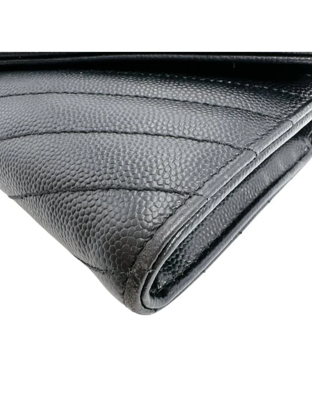 Saint Laurent Cassandra Wallet Button Type Black - Picture 6 of 15